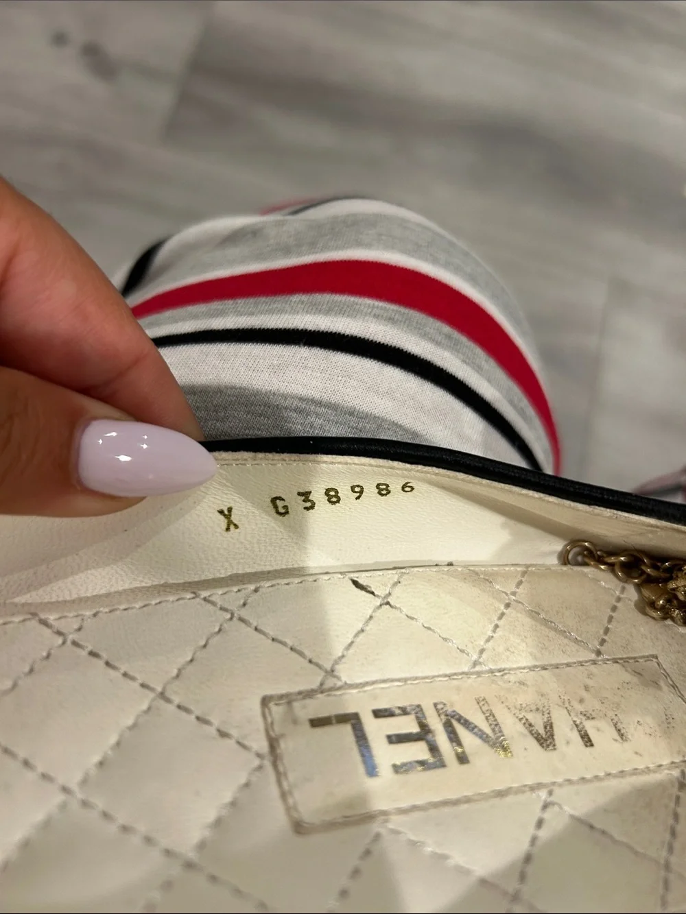 CHANEL Vintage Black Ballet Flat with Gold Beaded Anklet Chain Eu 40